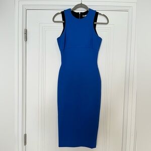 Victoria Beckham Royal Blue Midi Dress